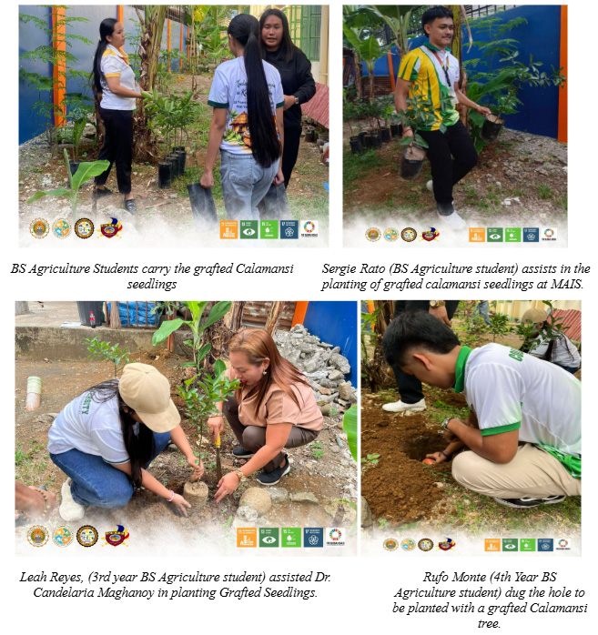 Misamis University Shares Grafted Calamansi Trees to Support Gulayan sa Paaralan Program at Misamis Annex Integrated School